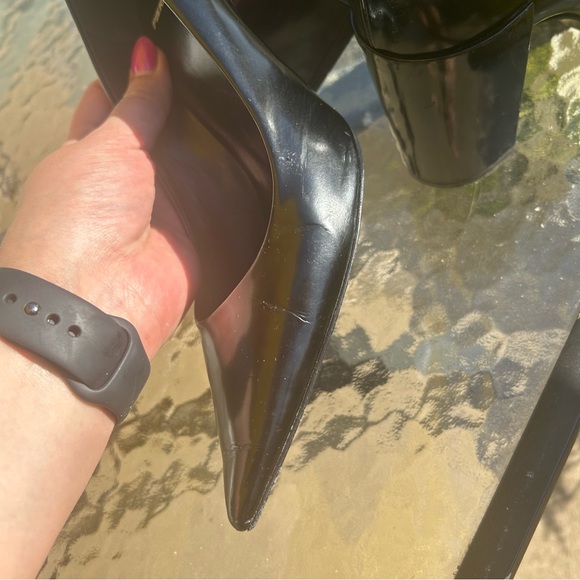 Pierre Hardy Leather Block Heel Pointed Toe Pump - Picture 9 of 9